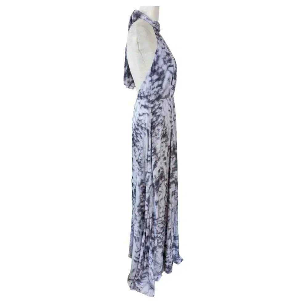 H&M Gold Label Halter Flowy Maxy Dress Size 8 - Picture 7 of 11